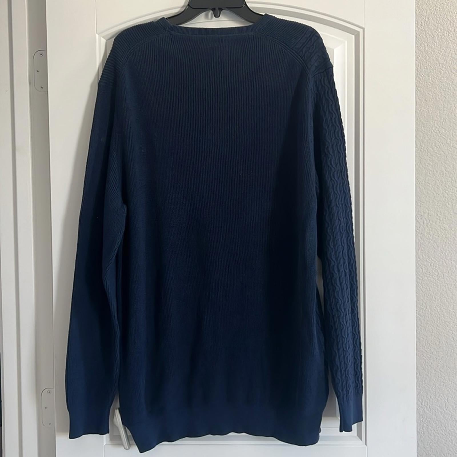 Alfani Men’s Crewneck Sweater in Neo Navy, Size XXL NEW w/Tag