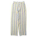 Nicholas Daley Linen Striped Trousers in Blue/Mustard, Size 34 NEW w/Tag $650