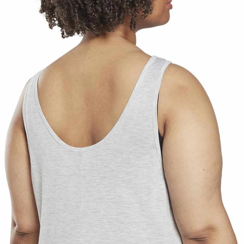 Reebok Performance Plus Workout Ready Supremium Tank Top, Size 1X Lt Grey NWT