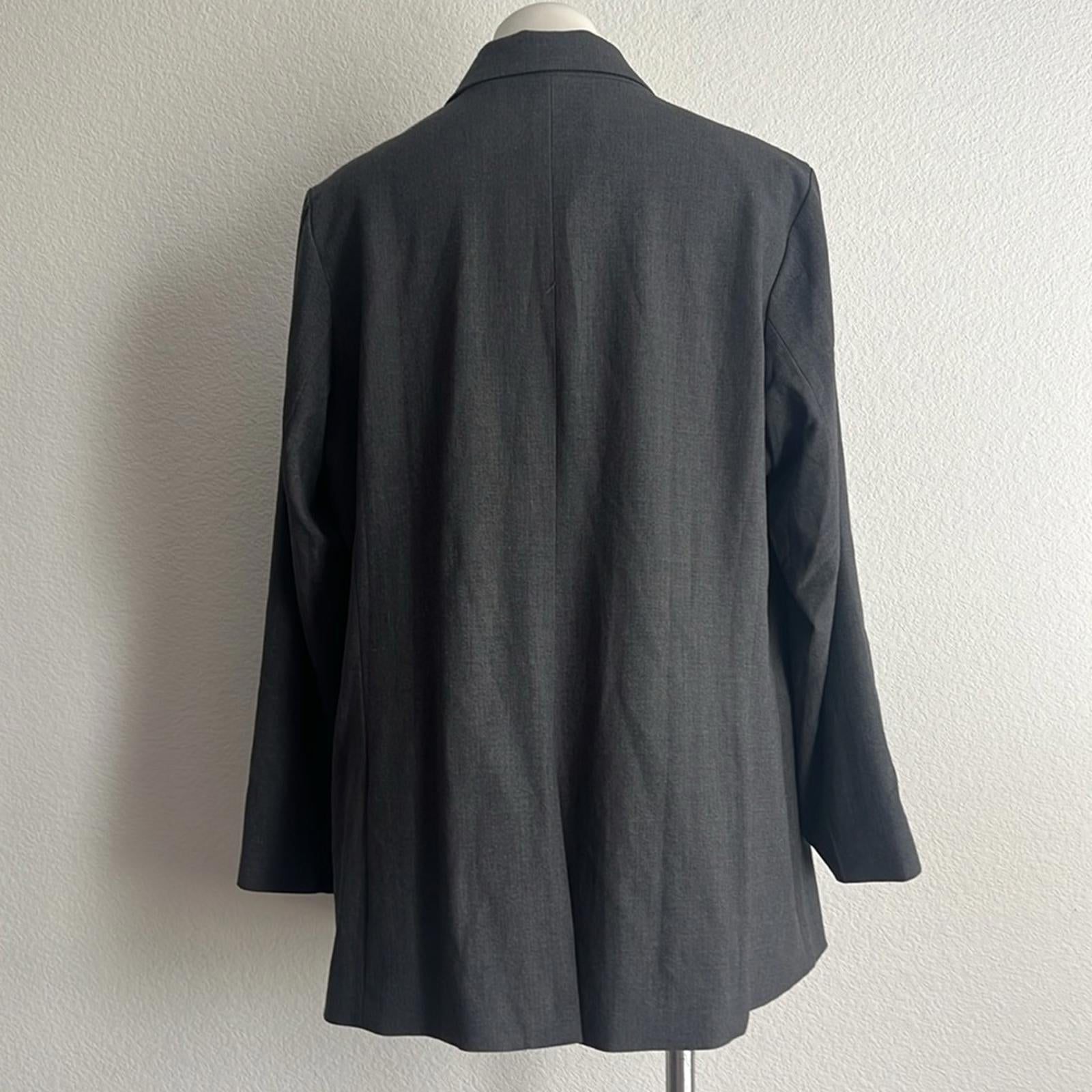 Standards & Practices Single-Button Blazer in Charcoal, NWT, Size 2X