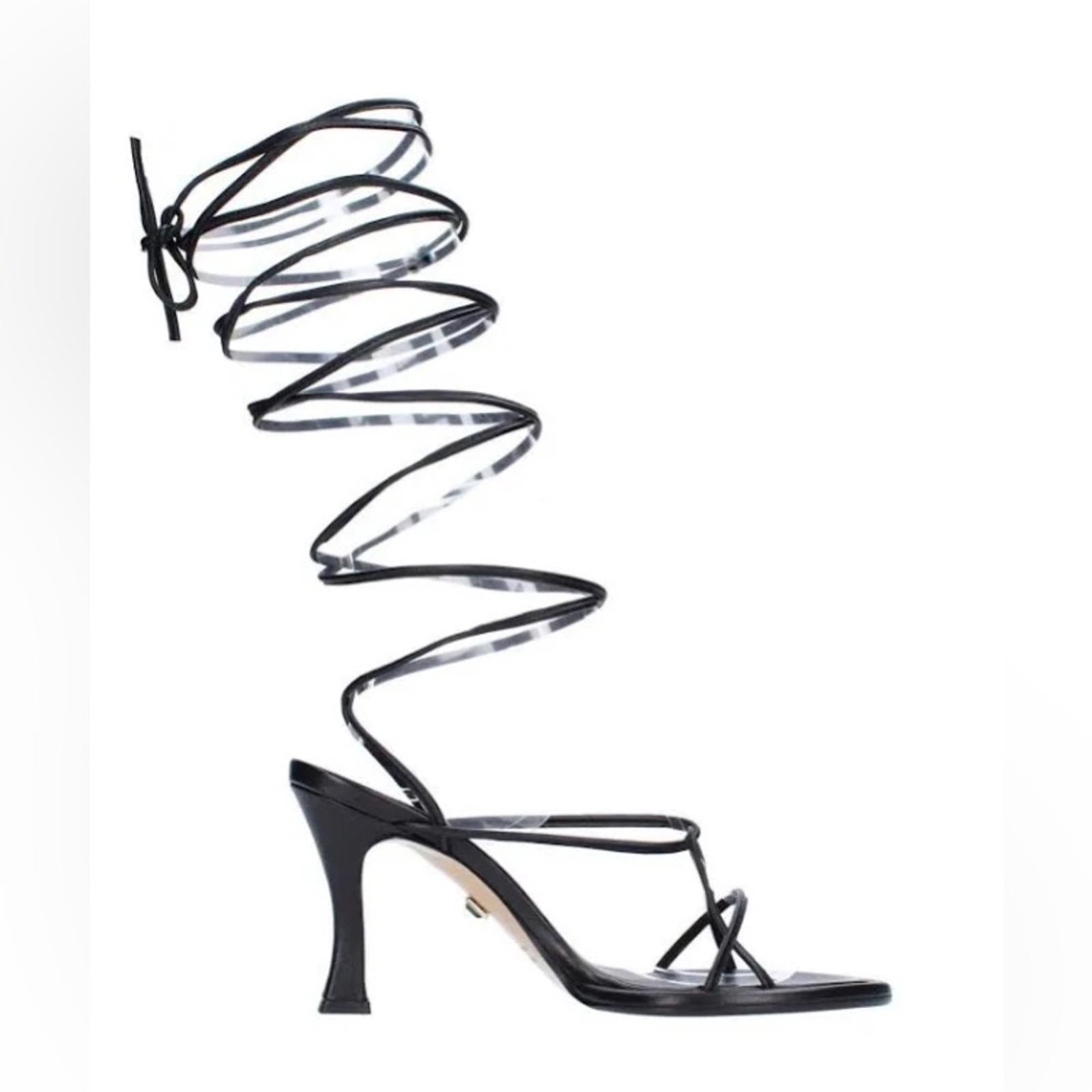ILIO SMERALDO x Ilenia Toma Strappy Ankle Tie High Heel Sandals Size 39 NWT $560