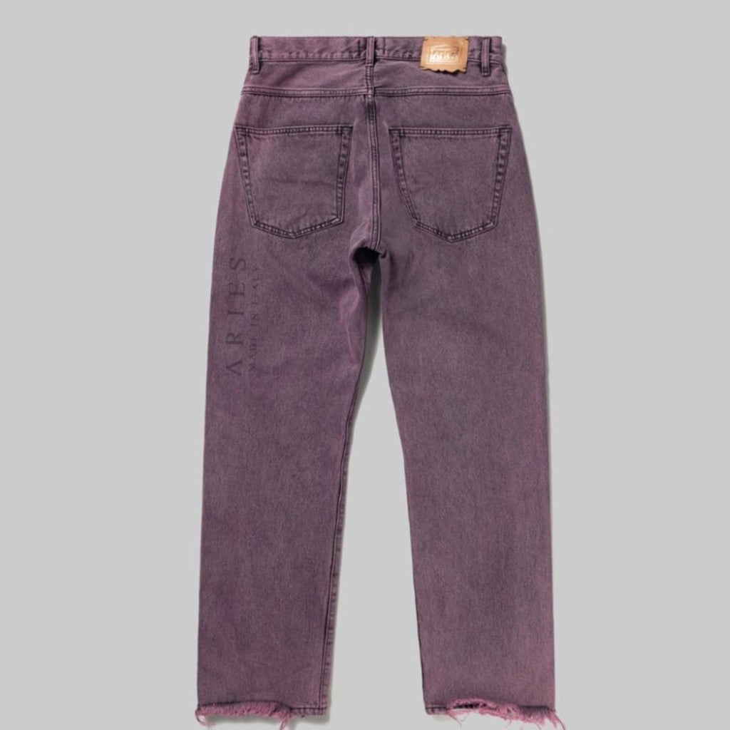 ARIES Acid Wash Batten Jeans in Rose-Pink, NEW, Size 32