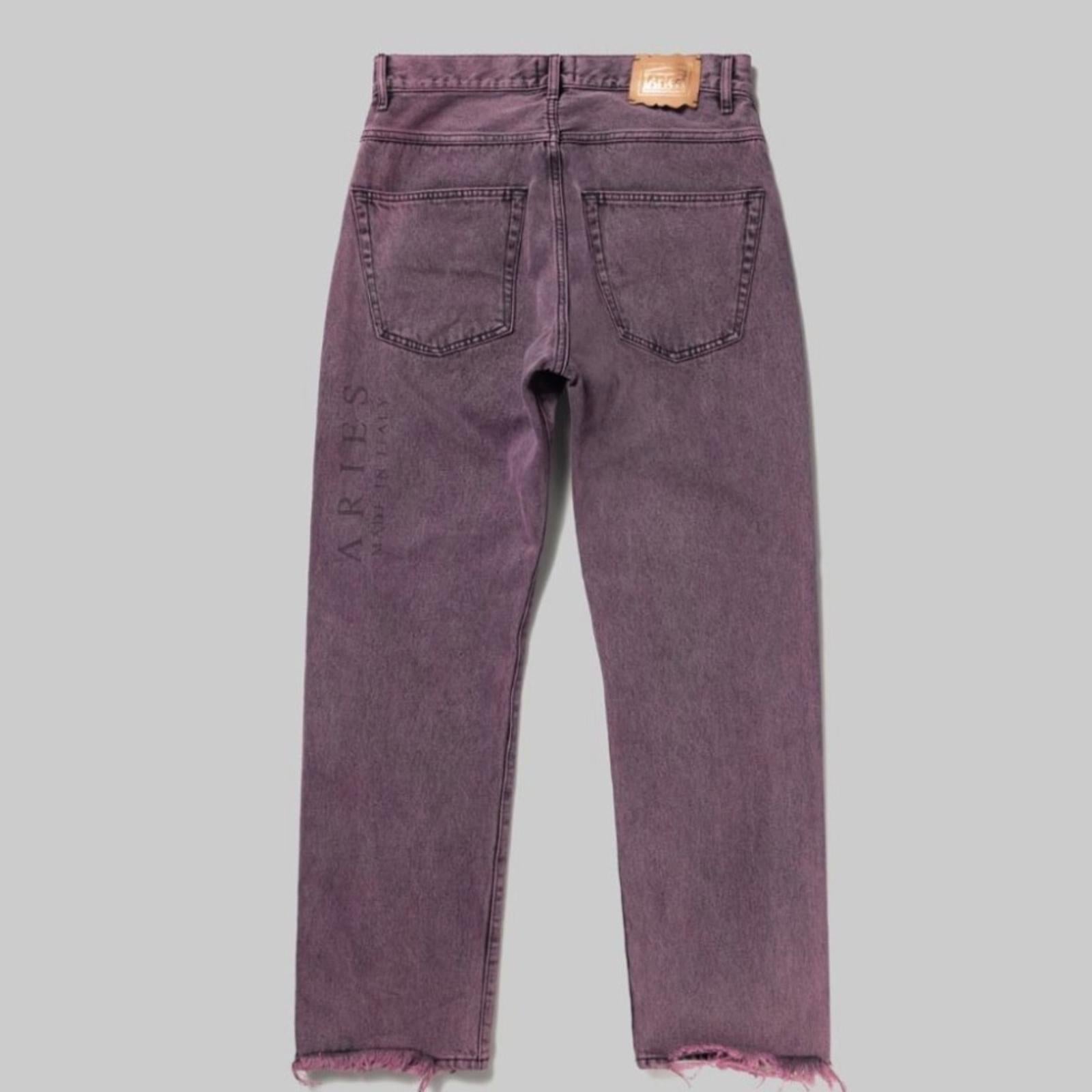ARIES Acid Wash Batten Jeans in Rose-Pink, NEW, Size 32