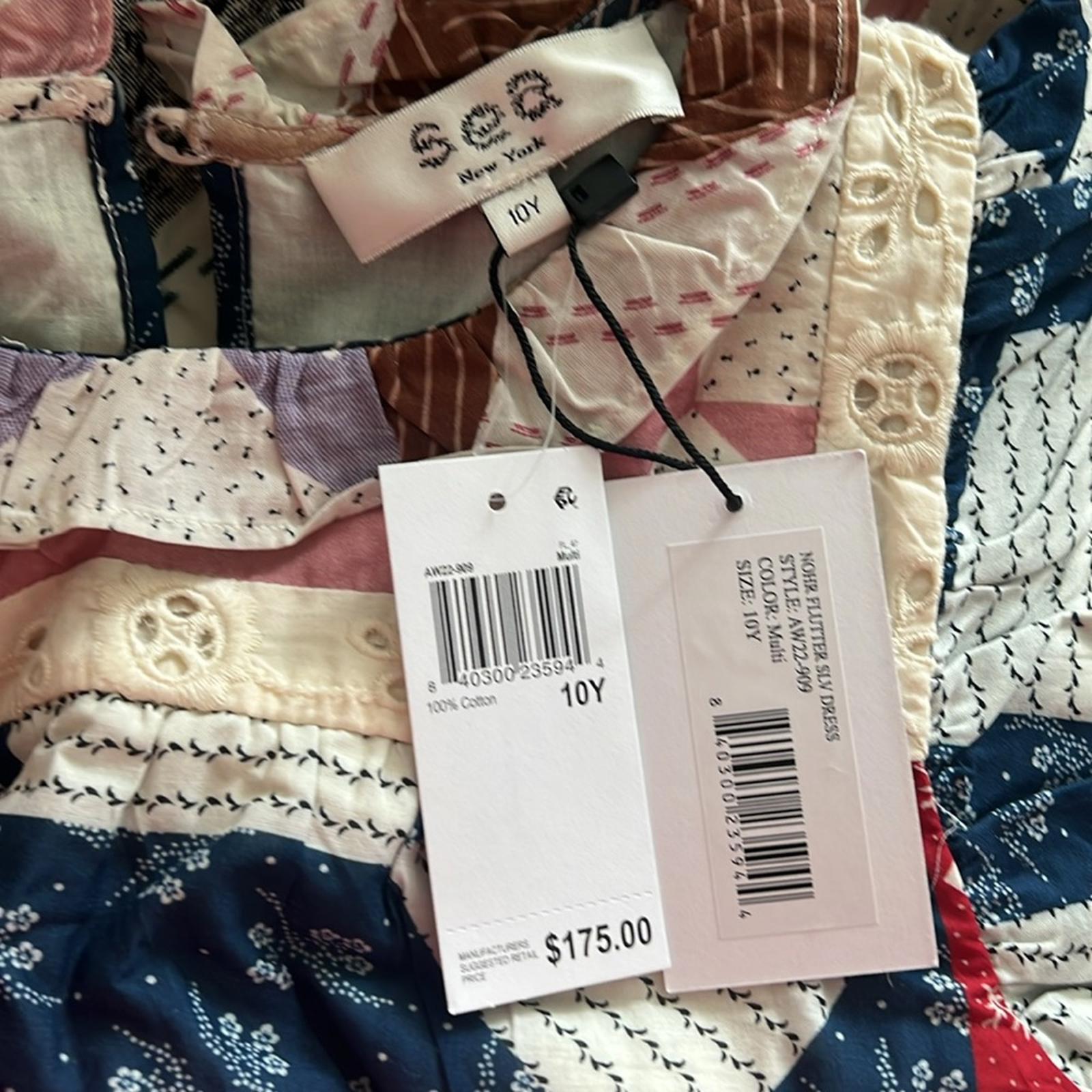 Sea New York Girls' Nohr Patch Flutter Dress, NWT, Size 10Y