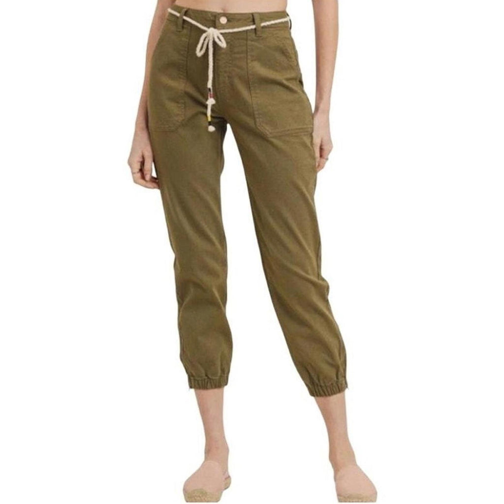 L.T.J Letter to Juliet Zip Cuff Utility Pants in Grey, Size L New w/Tag