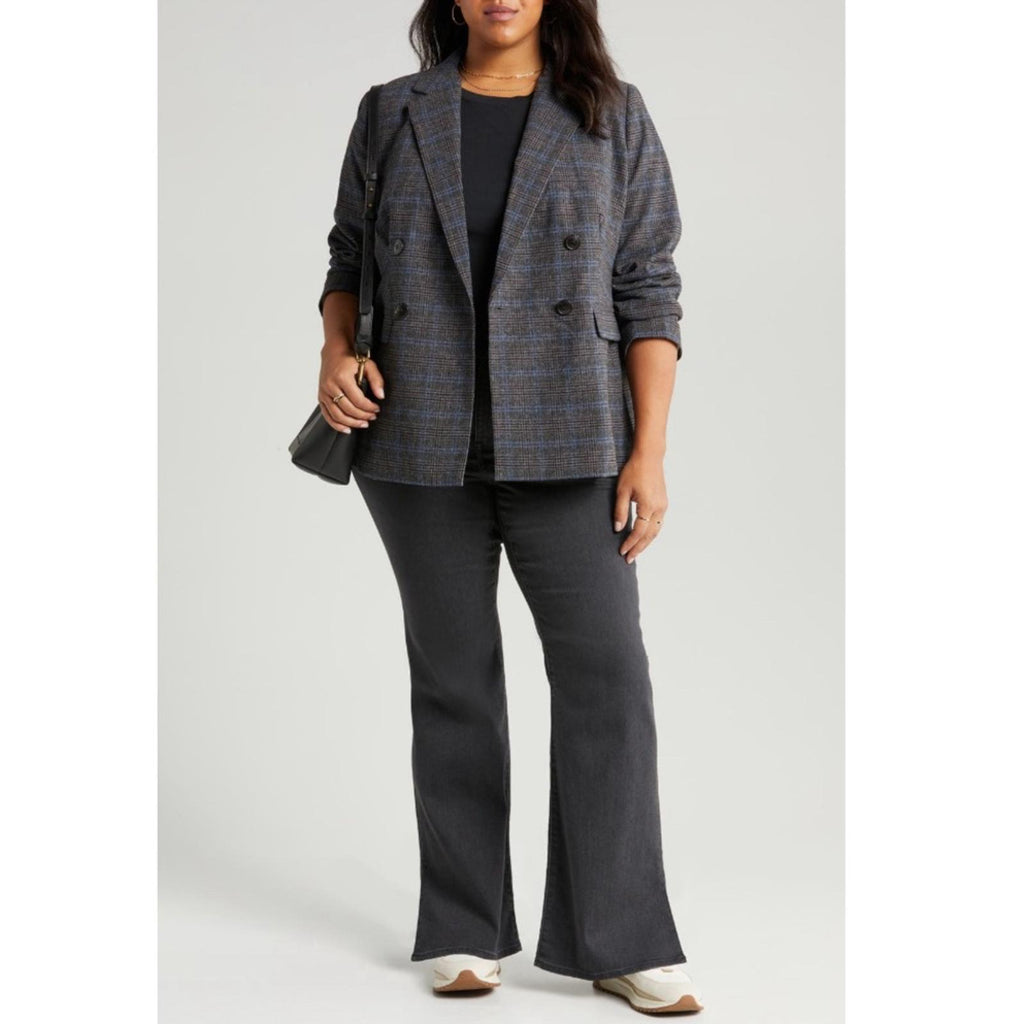 Madewell Rosedale Blazer, Kyle Mini Glen Plaid, Plus Size 22W New w/Tag