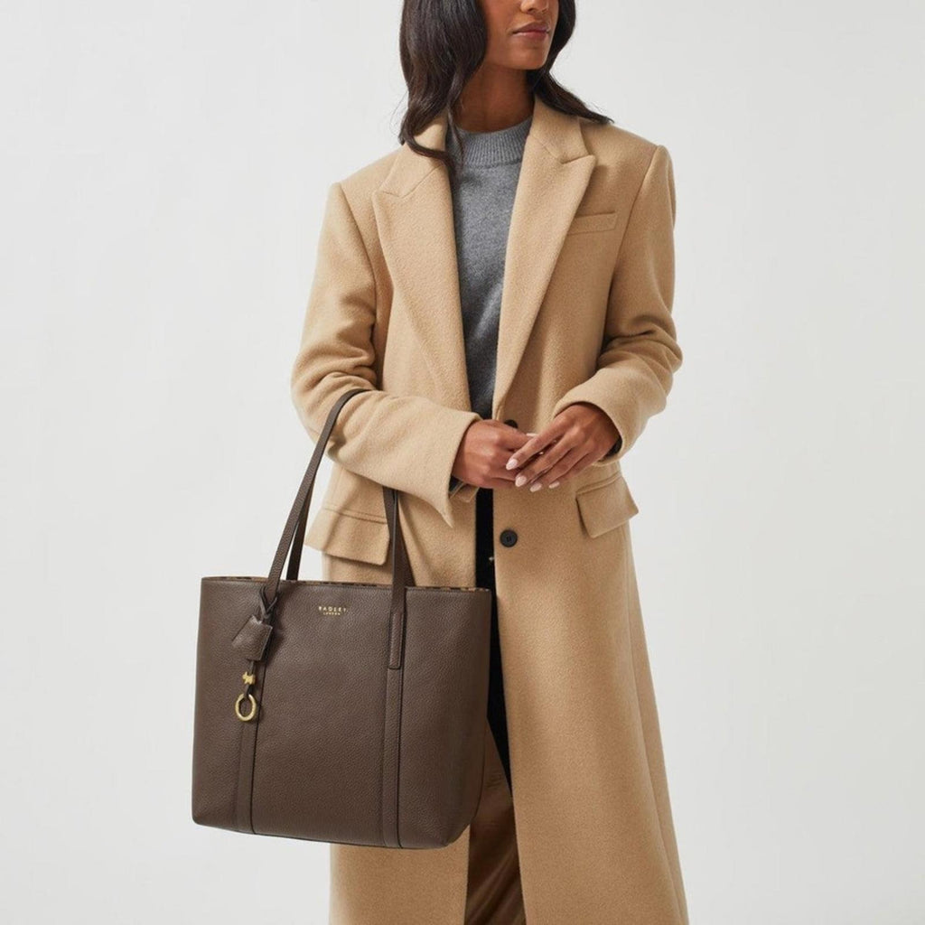 RADLEY London Museum Street Large Open-Top Tote in Dark Brown, NWT