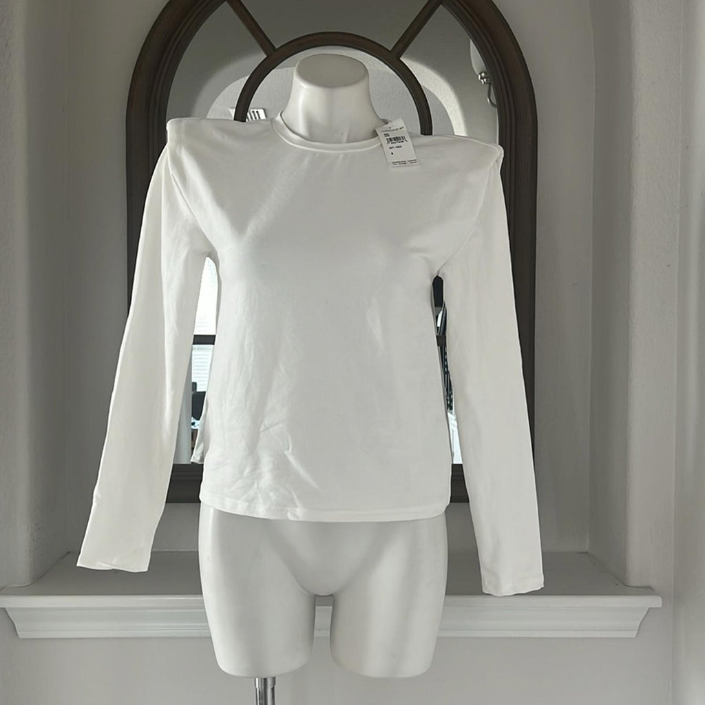Walter Baker Bethany Extended Shoulder Top in White, Size S New w/Tag