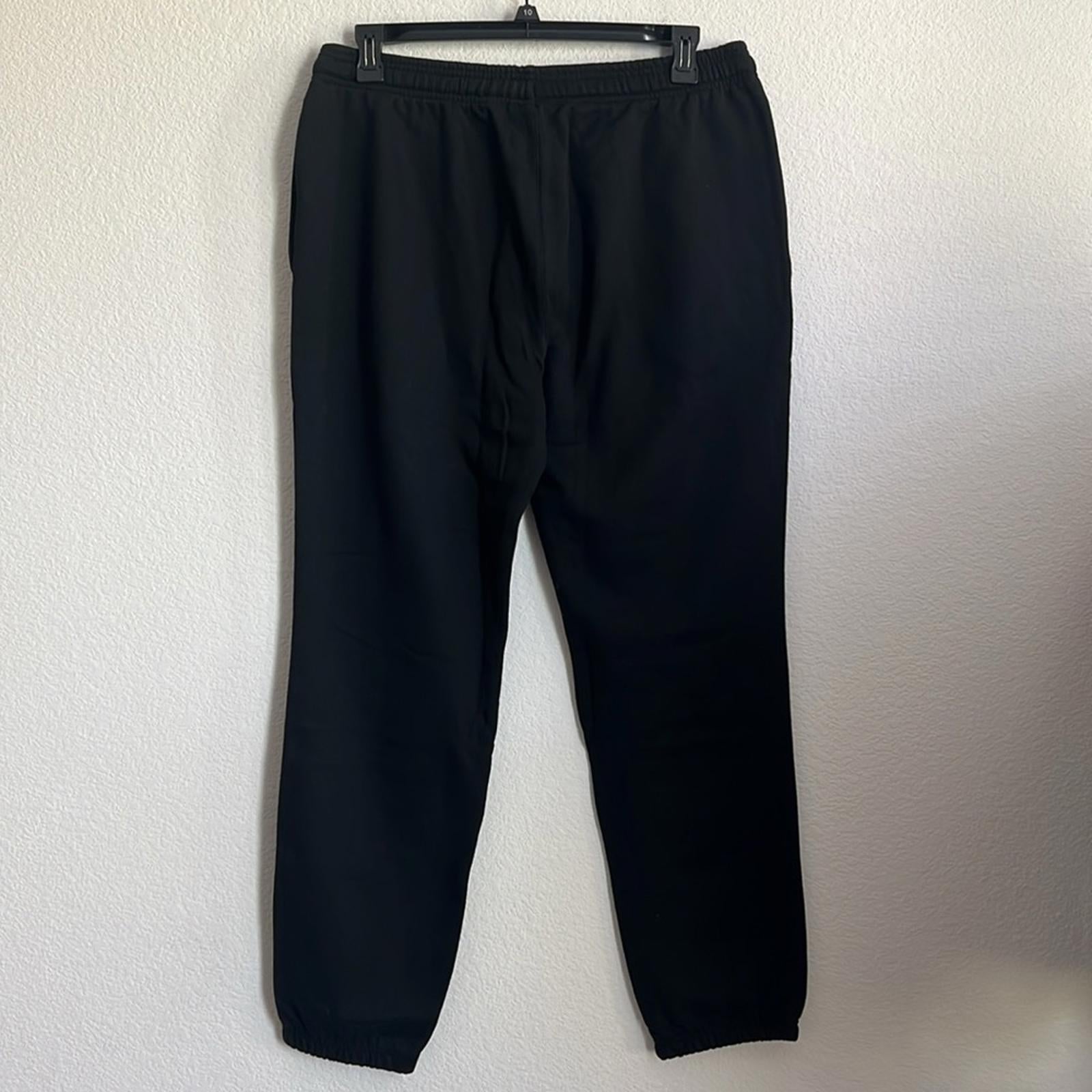 Lacoste Cotton Sweatpants in Black, Size XL, New w/Tag