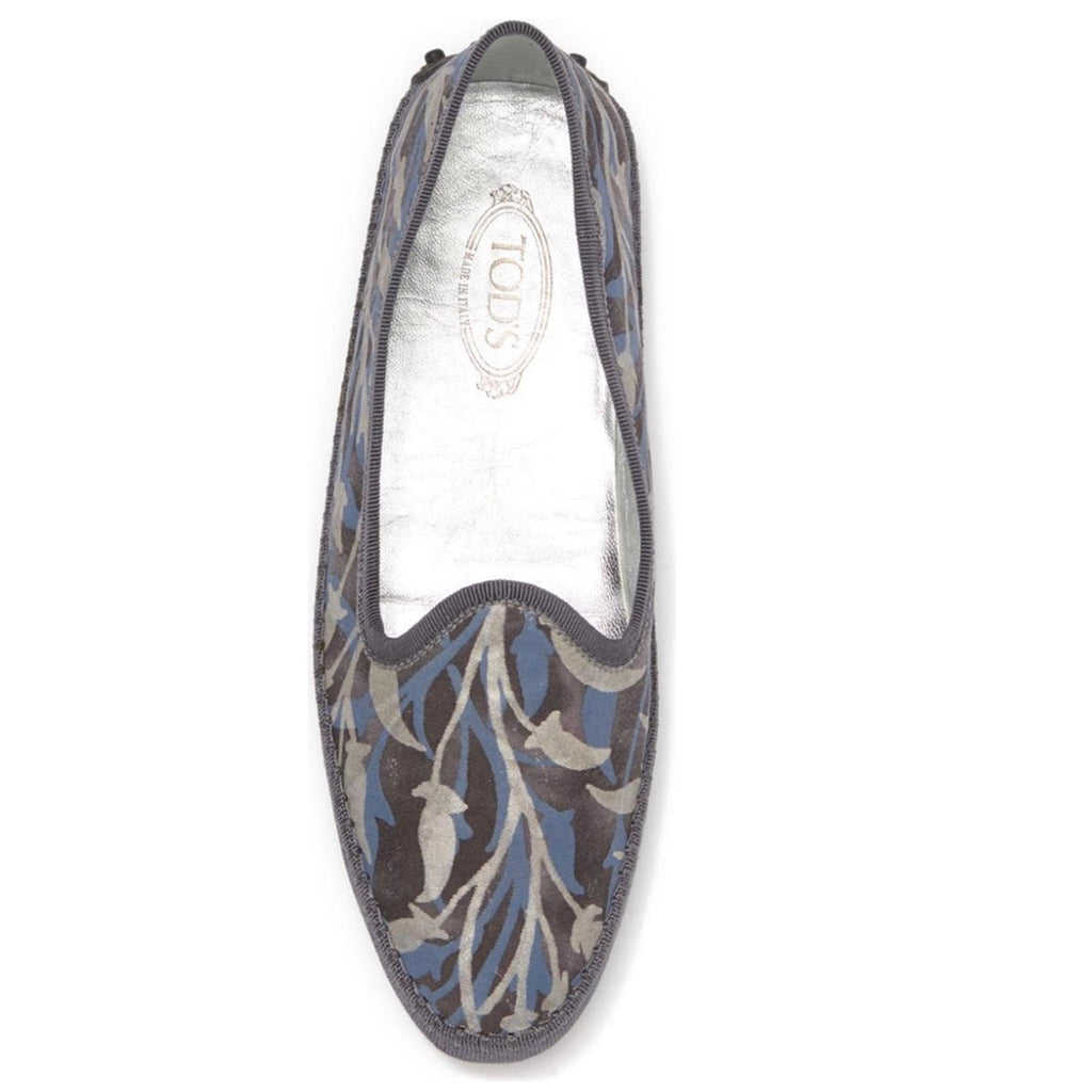 Tod’s Tess Patterned Slip-On Flats, Antracite Size EU 37.5 New in Box +DustBag
