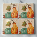 Thanksgiving Party Coaster Set of 4, New w/Tag
