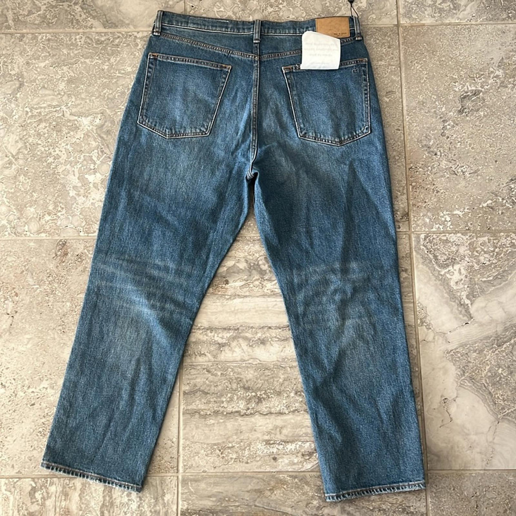Rag & Bone Nina High-Rise Ankle Slim Straight Cigarette Jeans, Size 33 New w/Tag