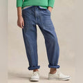 Polo Ralph Lauren Reverse-Sateen Ricky Pants in Blue, Size 16, NEW w/Tag