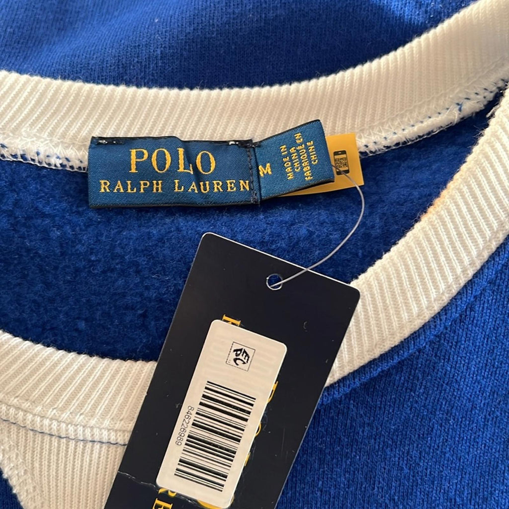 RARE* Polo Ralph Lauren Long Sleeve Rétro Dress in Blue, Size M New w/Tag $348