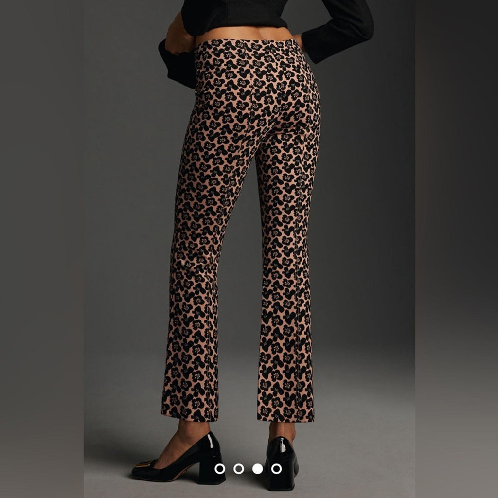 Anthropologie Maeve The Margot Kick-Flare Cropped Pants, Size S, NEW