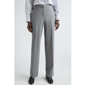 NEW Lafayette 148 NY Irving Straight Leg Dress Pants Grey, Size 12 NWOT $598
