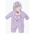 Wippette Bear Diamond Quilted Pram in Soft Lavender, New w/Tag