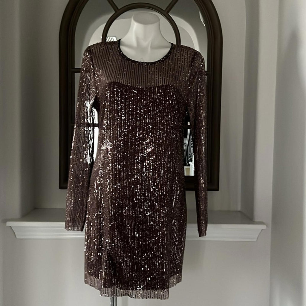 Walter Baker Bellini Dress, City Sequin Size XL NEW w/Tag $368