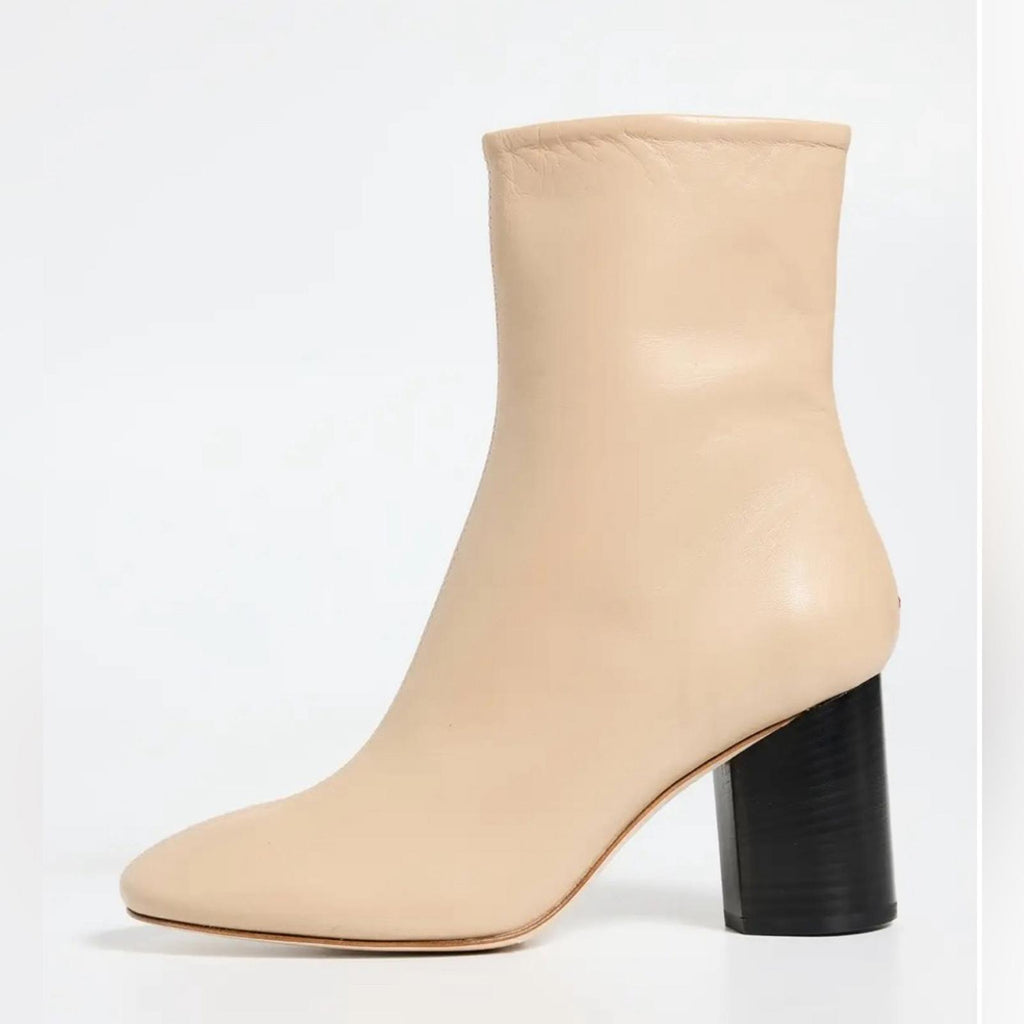 AEYDE Alena Nappa Leather Latte Boots, NEW, EU Size 40