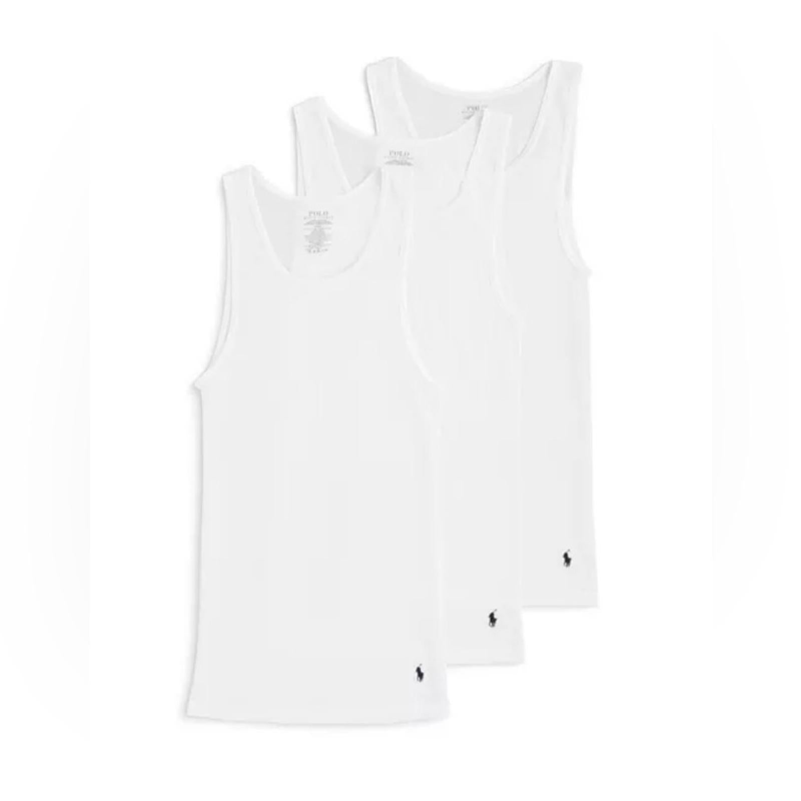 3-Pack Polo Ralph Lauren Ribbed Undershirt in White, New in Box $49.50