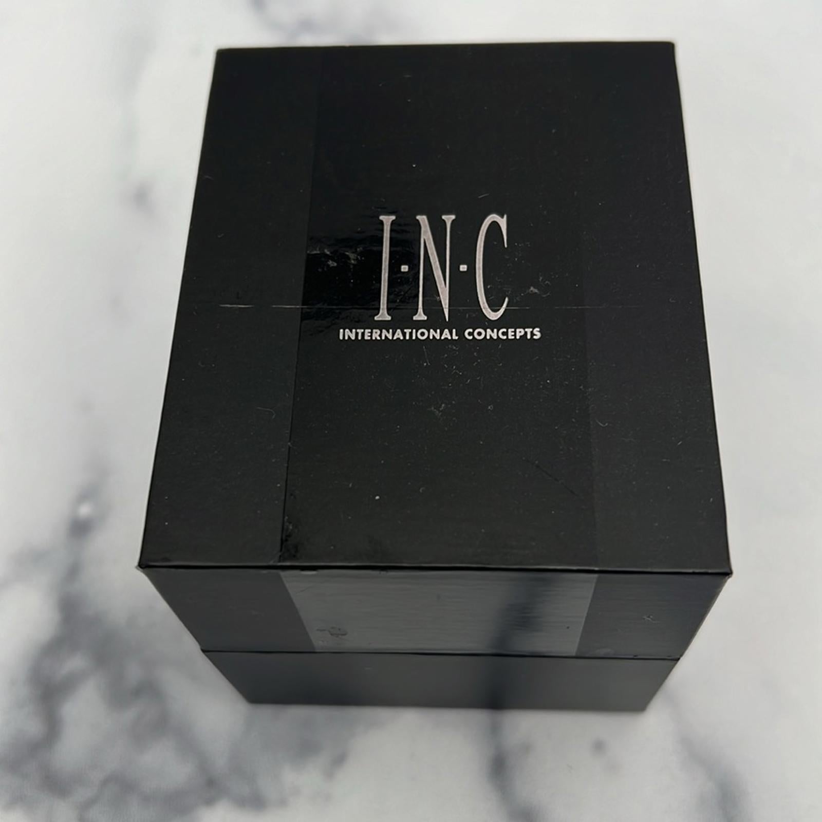 INC Men's Gold-Tone Bracelet Watch 45mm, NEW in Box