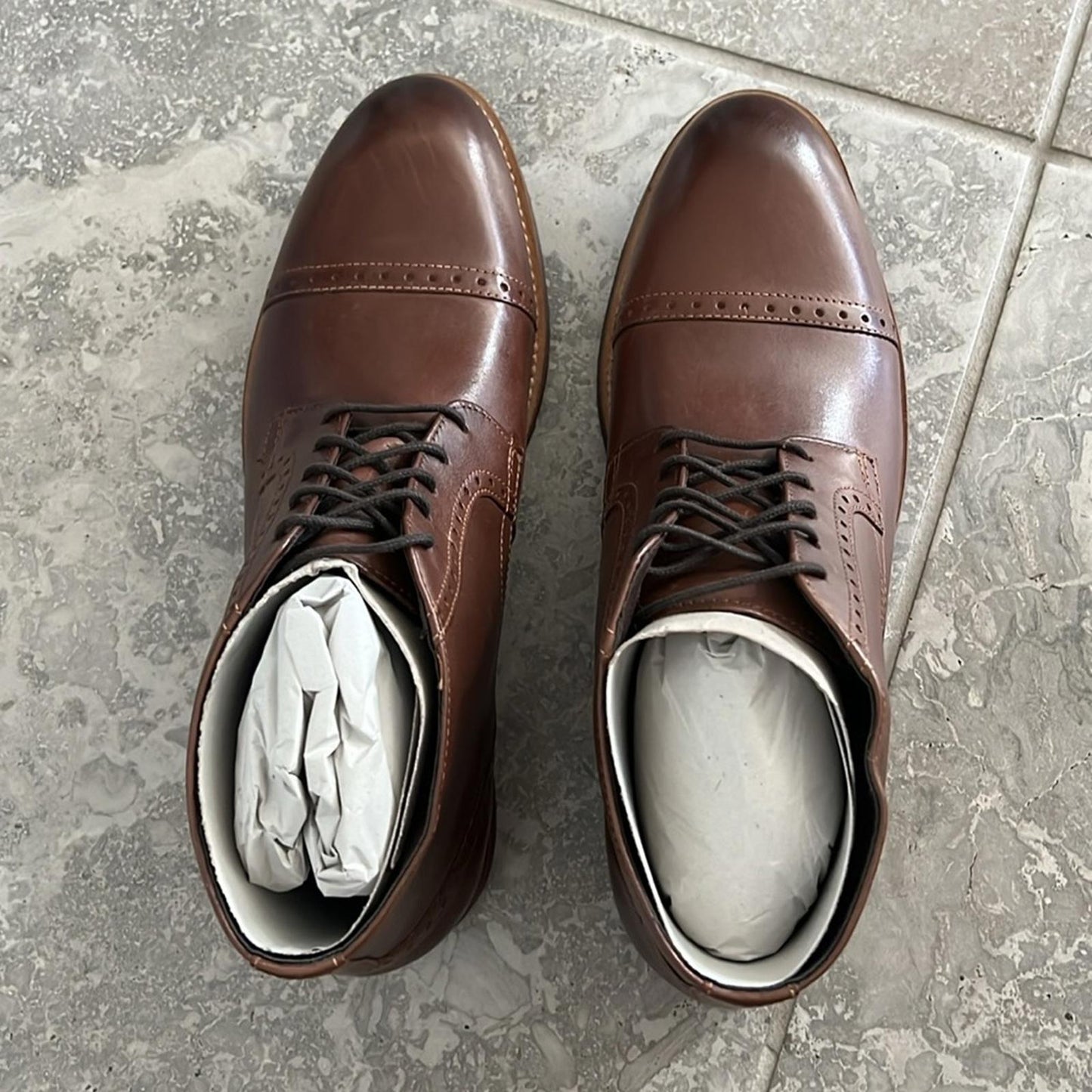 Nunn Bush Middletown Medium Cap Toe Chukka Boots in Brown, Size 10 New in Box