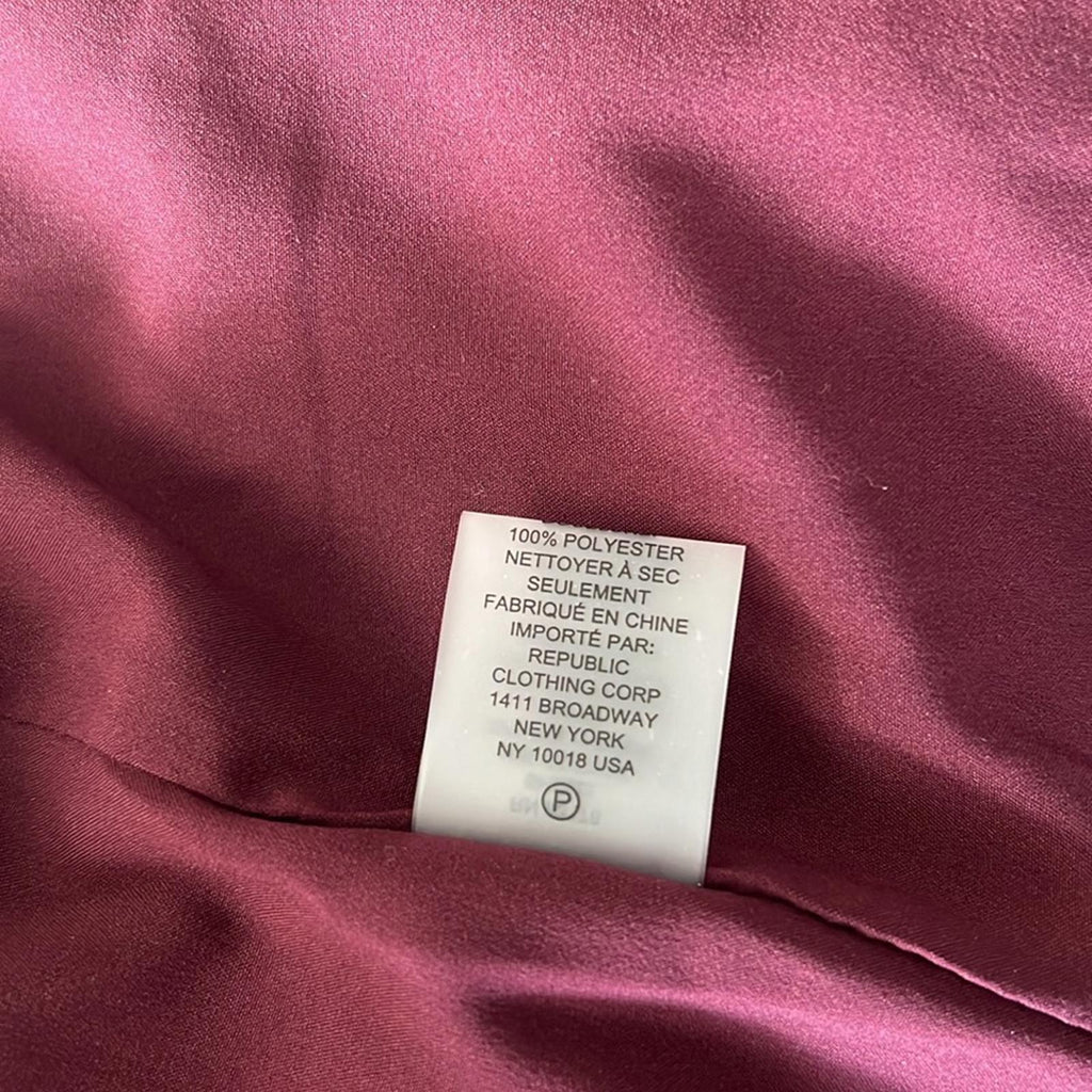 ELIE TAHARI Double Breasted Tweed Blazer in Burgundy, Size L Retail $495