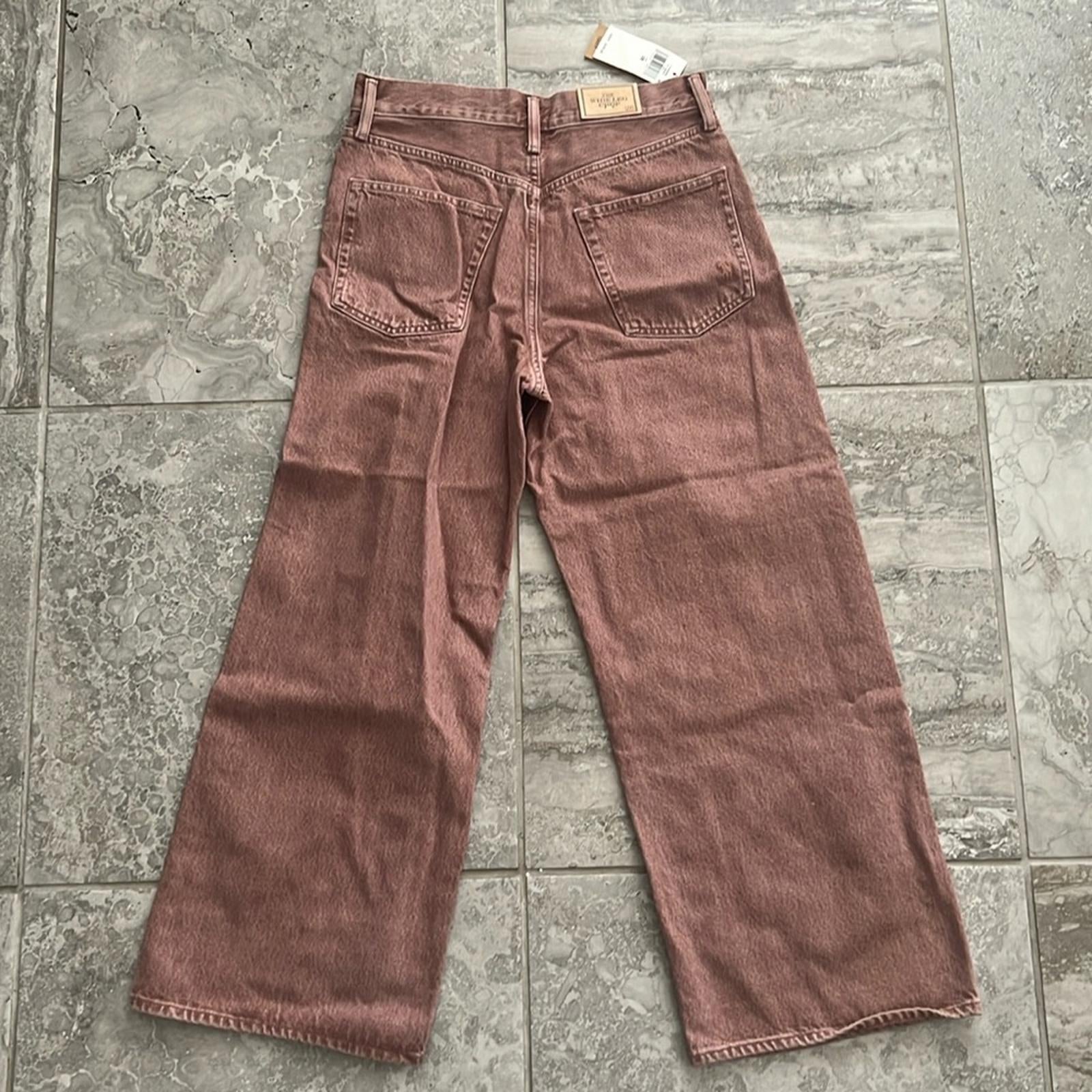 Polo Ralph Lauren High-Rise Wide Leg Jeans in Dusty Pink, Size 28 New w/Tag $248