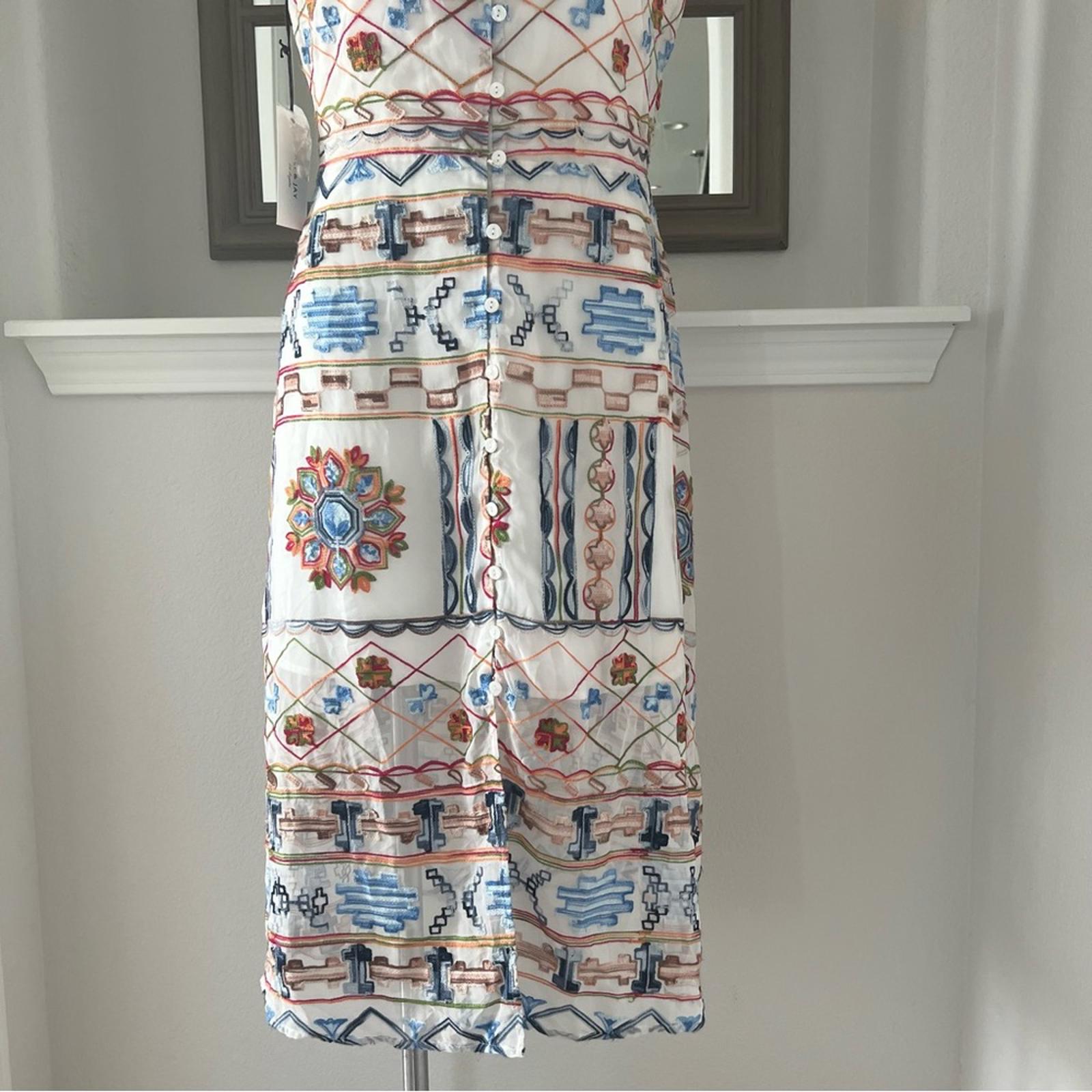 Ali+Jay Embroidered Midi Dress, Size L New w/Tag Retail $148