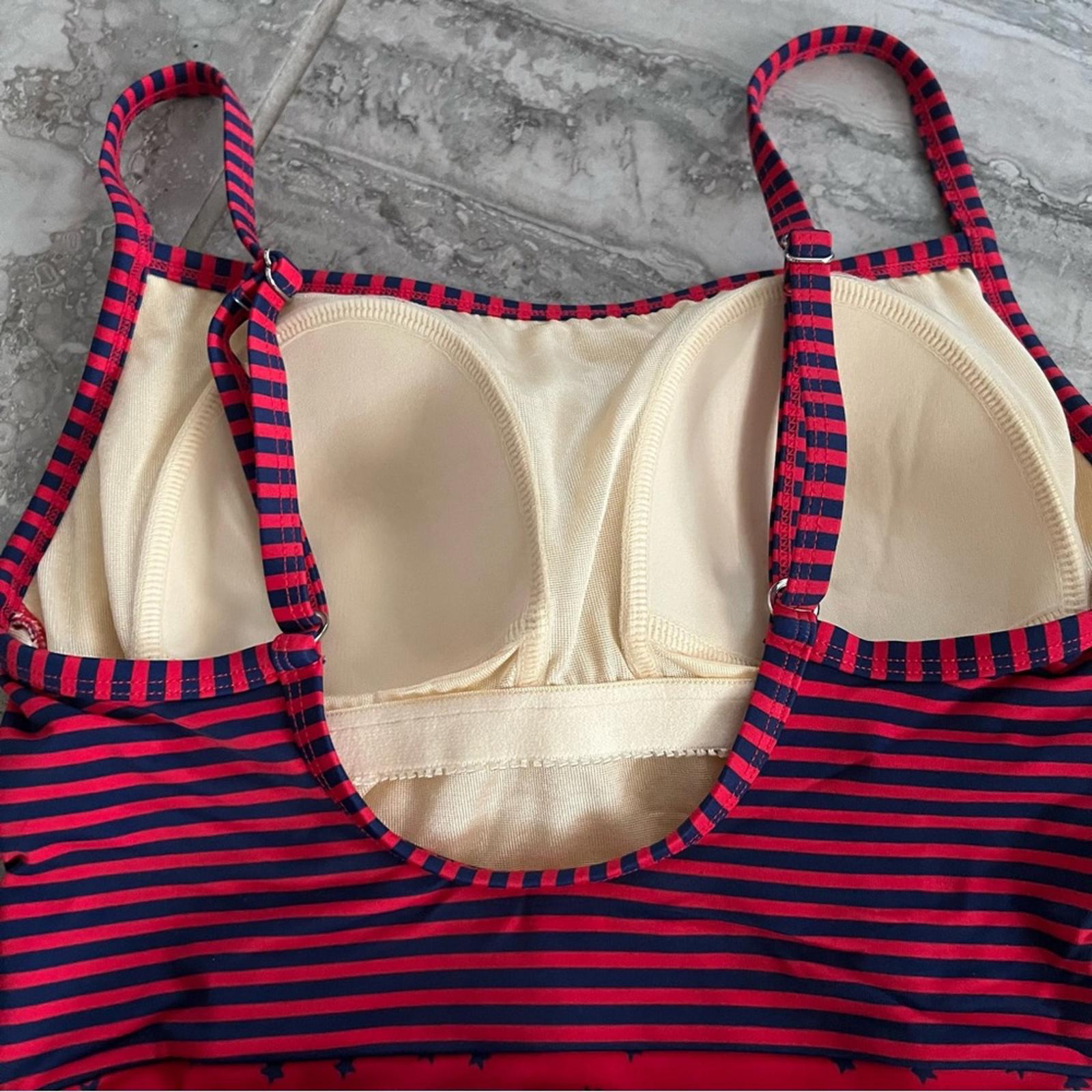 Talbots Stars & Stripes One Piece Swimsuit in Red & Blue, Size 8 NEW w/o Tag