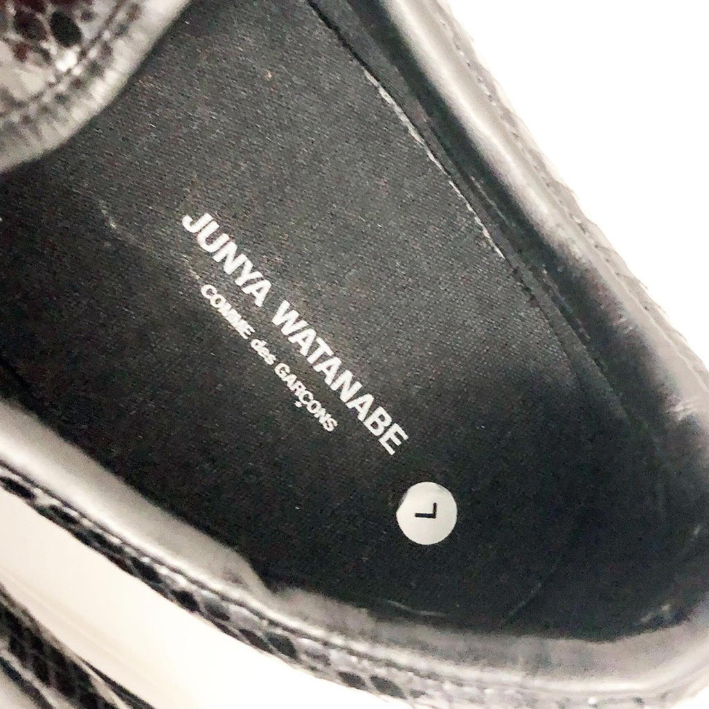 Comme des Garçon Embossed Sneakers Slip-On Shoes, Black/White Size 11 New in Box