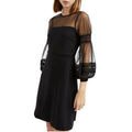French Connection Paulette Puff-Sleeve Fit+Flare Dress, Size 4 NEW w/Tag $148