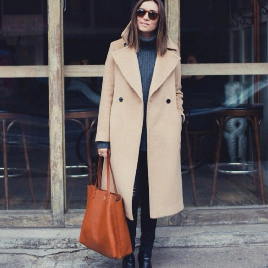 NEW Club Monaco Twill Wool-Blend Trench Coat in Camel Brown, Size M, Dry Cleaned
