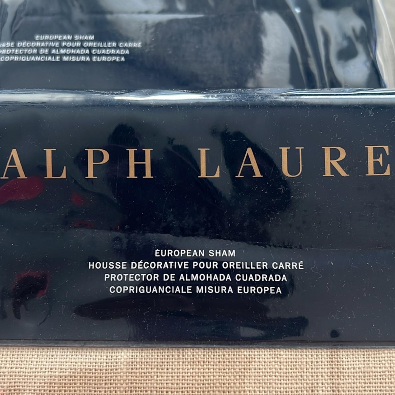 Ralph Lauren Bronson Euro Sham, Linen (26”X26”) New in Packaging Retail $285