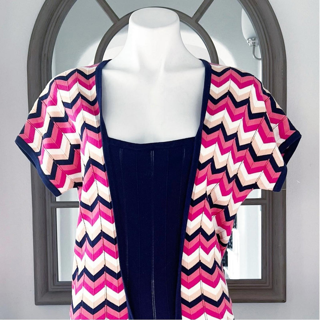 Trina Turk Knit Dress w/Chevron Pattern, Size 10 EXCELLENT!
