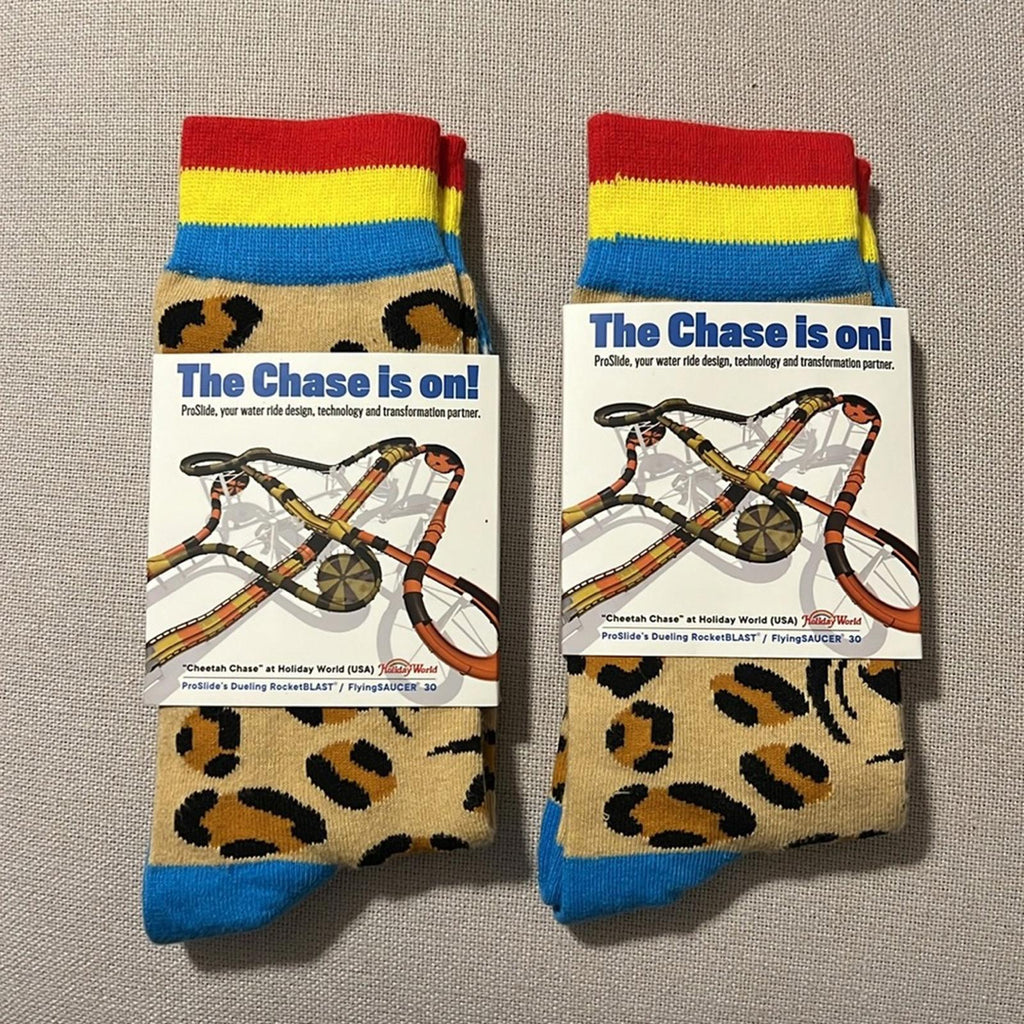 Cheetah Chase ProSlide’s Dueling RocketBLAST Socks! New w/Tag