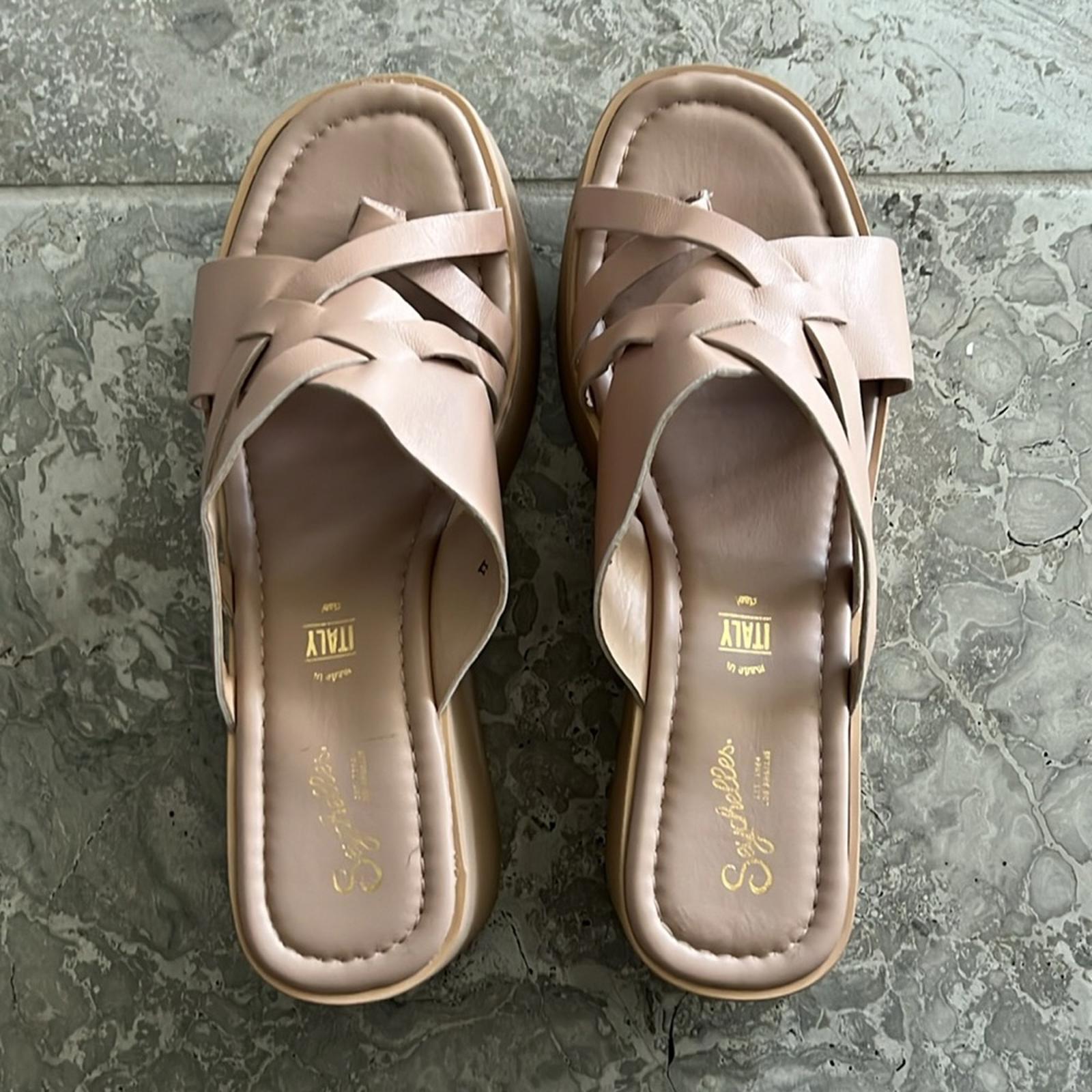 Seychelles Rock Steady Sandals in Blush Leather, Size 11 NEW w/o Box