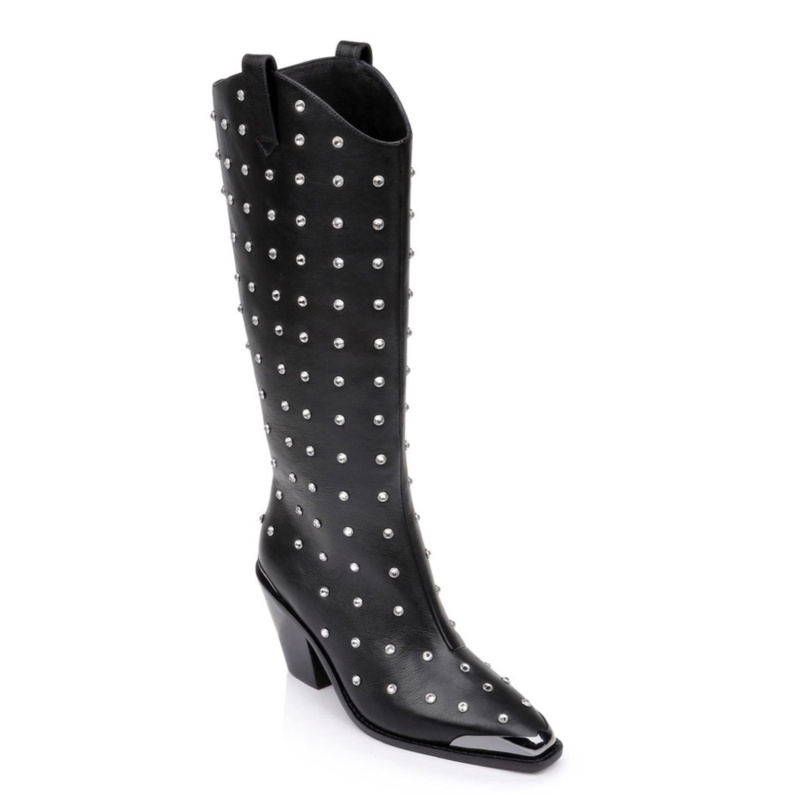 Daniel X Diamond Blazing Saddles Western Boots in Black Size EU35 US5 New in Box