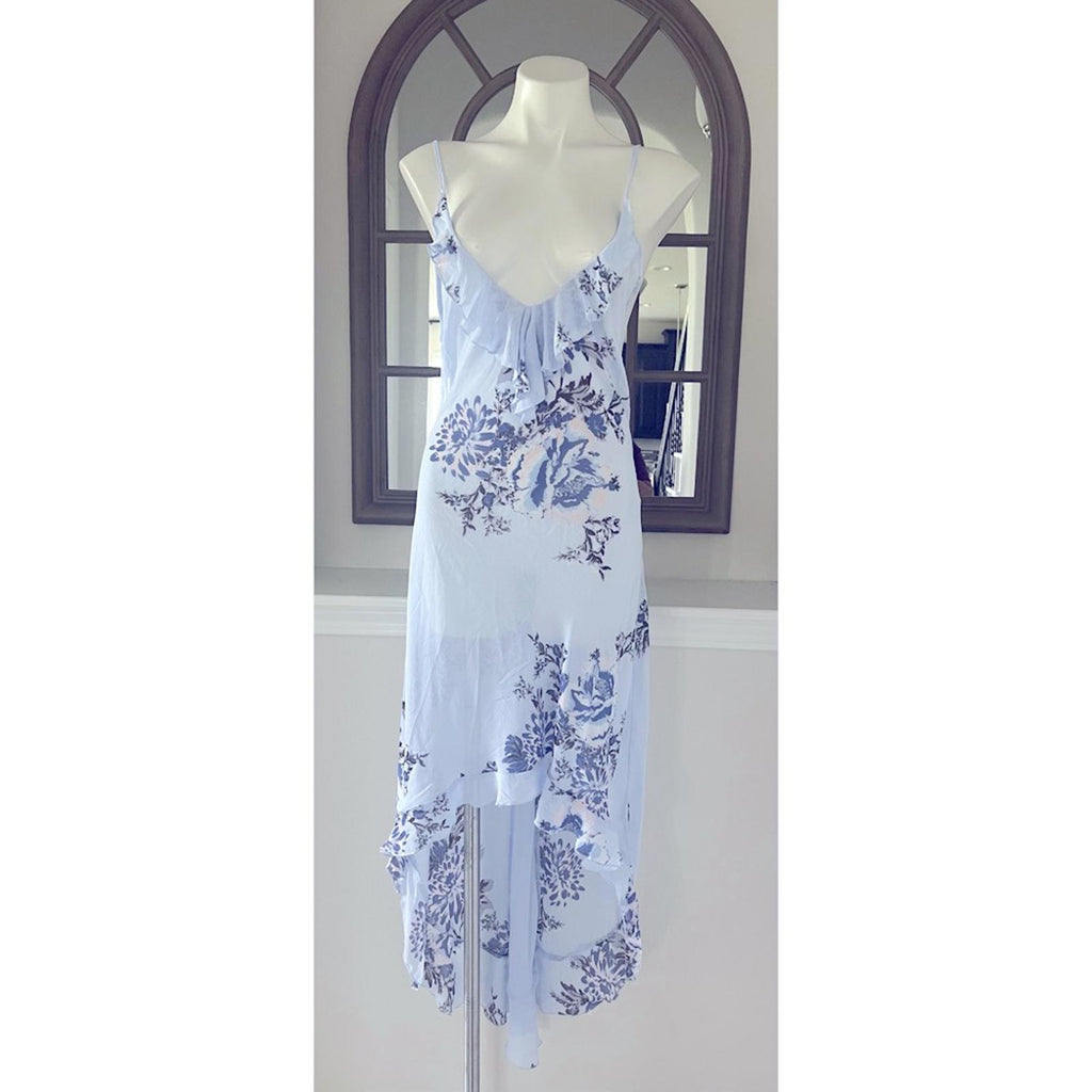 NEW Free People Intimately Getting Out Slip Ruffle Hi-Low Dress XS New w/o Tag