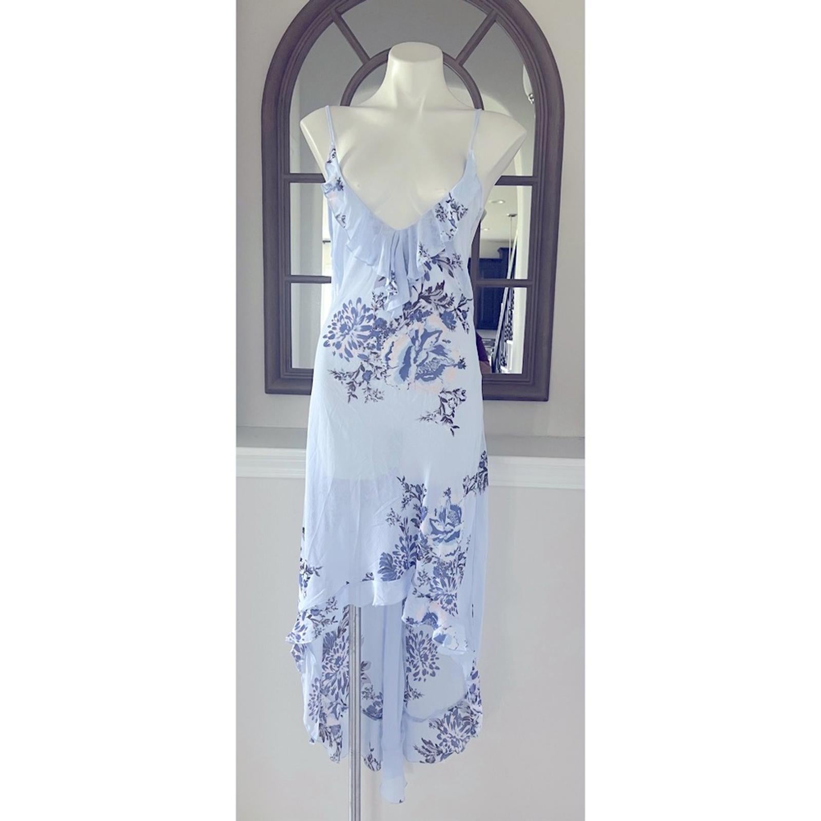 NEW Free People Intimately Getting Out Slip Ruffle Hi-Low Dress XS New w/o Tag