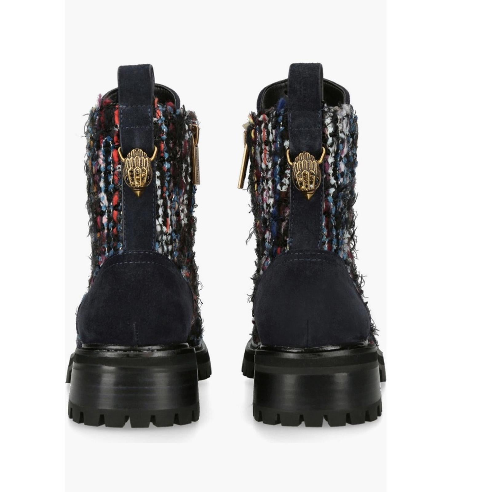 Kurt Geiger London Kensington Lace-Up Combat Boots, Size 35.5 New in Box
