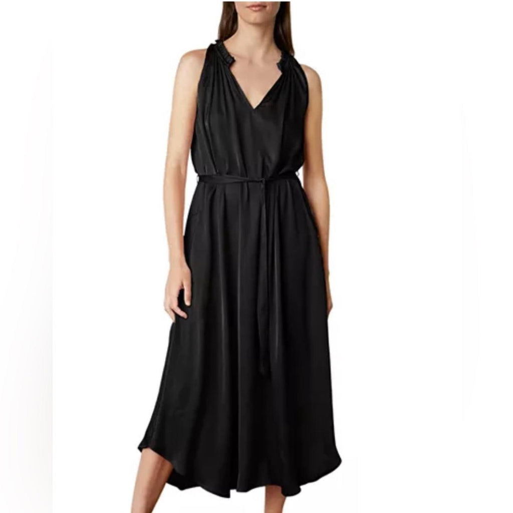 NEW Velvet by Graham & Spencer Sleeveless Midi Dress, Blk Size XL New w/Tag $257