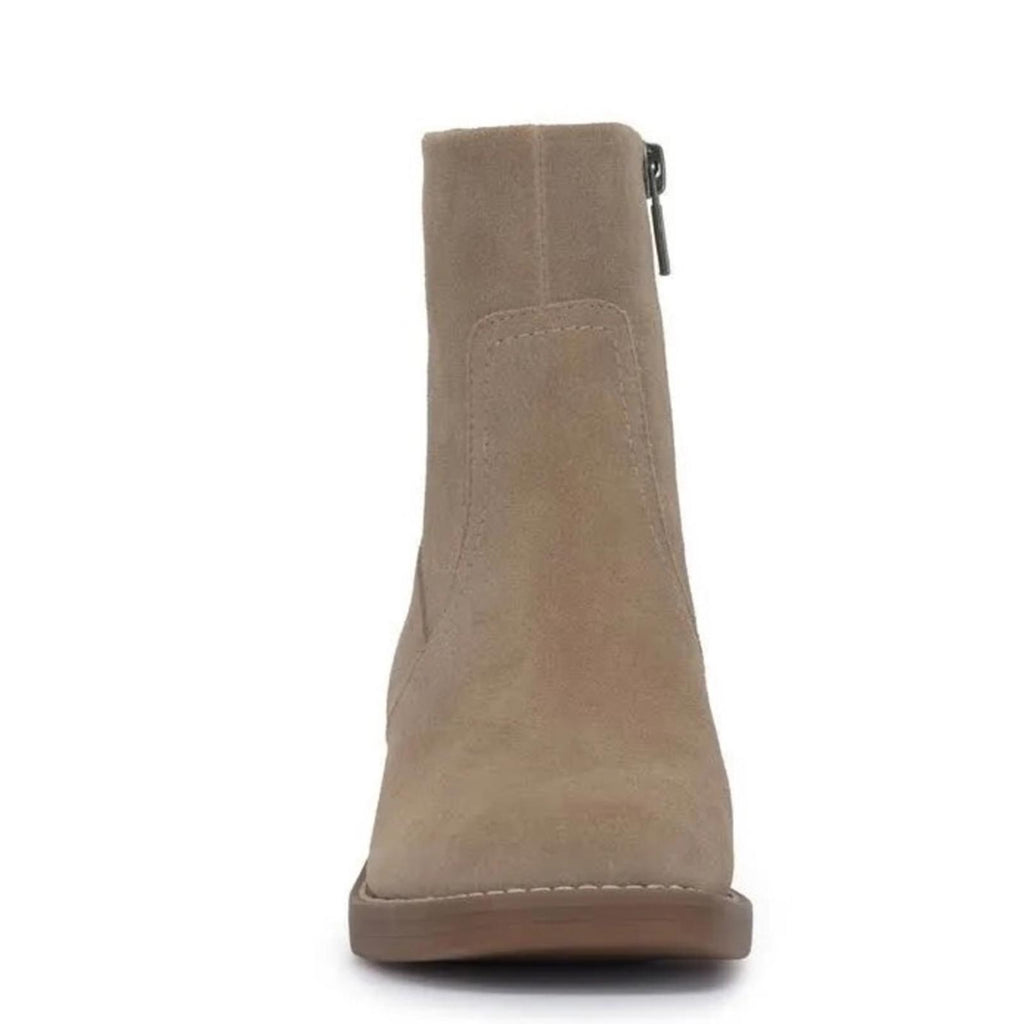 Lucky Brand Kazey Leather Stacked Heel Ankle Boots, NWT, Size 6.5