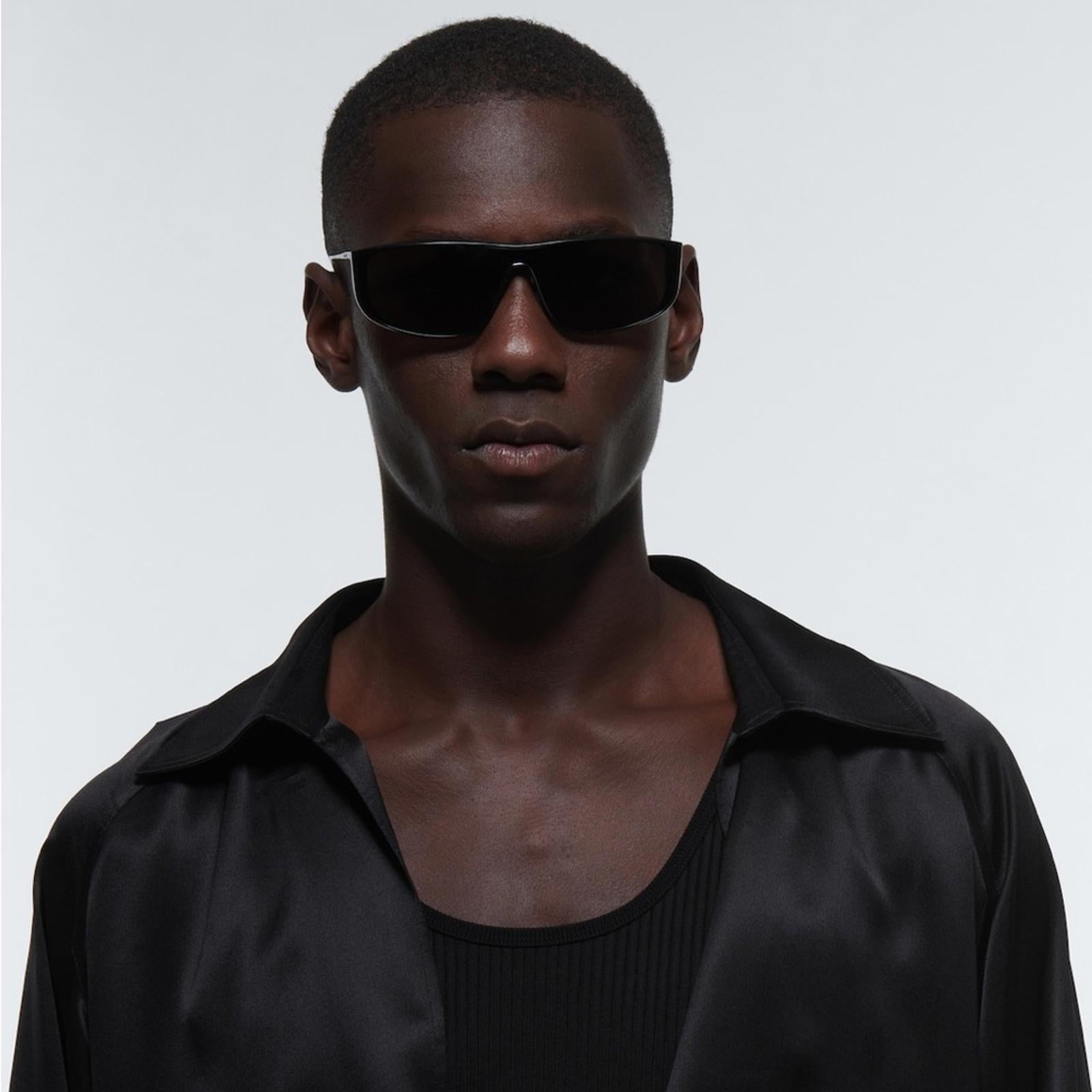 Saint Laurent 605 Luna Rectangular Sunglasses -002 99 S NEW w/Tag $740