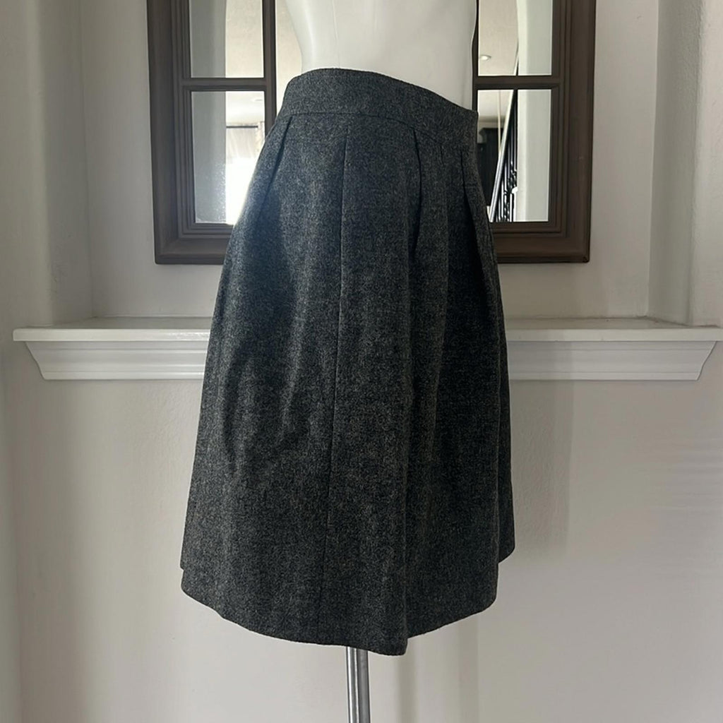 Agnés B. Wool Skirt in Heather Grey - Made in France - Size EU 40 EXCELLENT!
