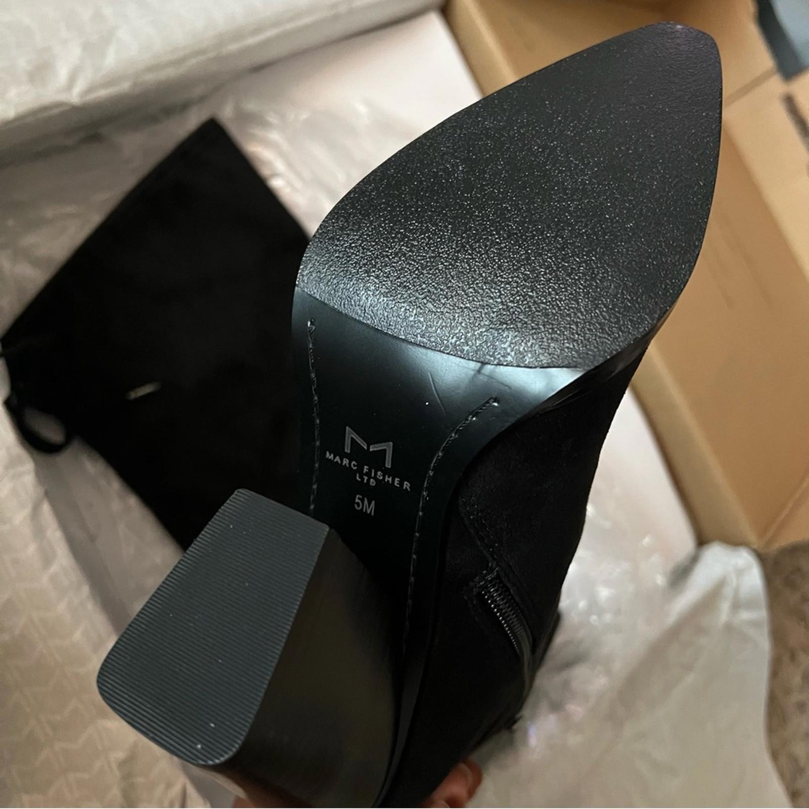 Marc Fisher LTD Okun Thigh High Boots, Black Size 6M New in Box Retail $249