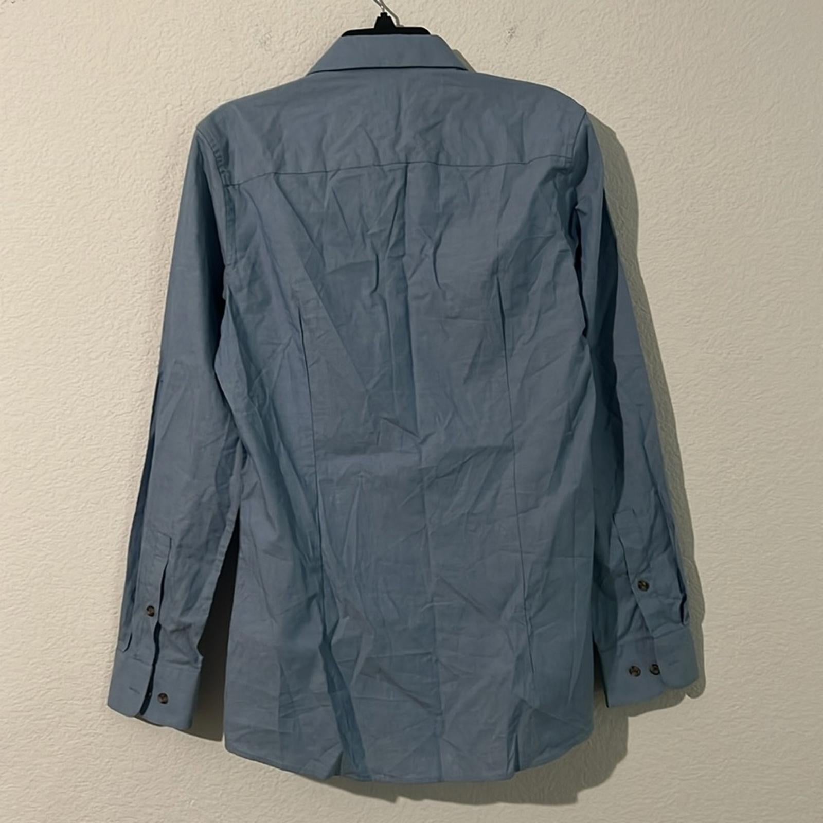 Bar III Men's Organic Cotton Collared Button-Up Dress Shirt, NWT, Size S 14-14.5