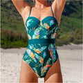 Cupshe Tropical Moulded Adjustable Straps One Piece Swimsuit, Size S New w/Tag
