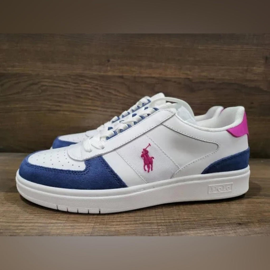 Polo Ralph Lauren Court Leather-Suede Sneakers in White Size 9, New SOLD OUT!