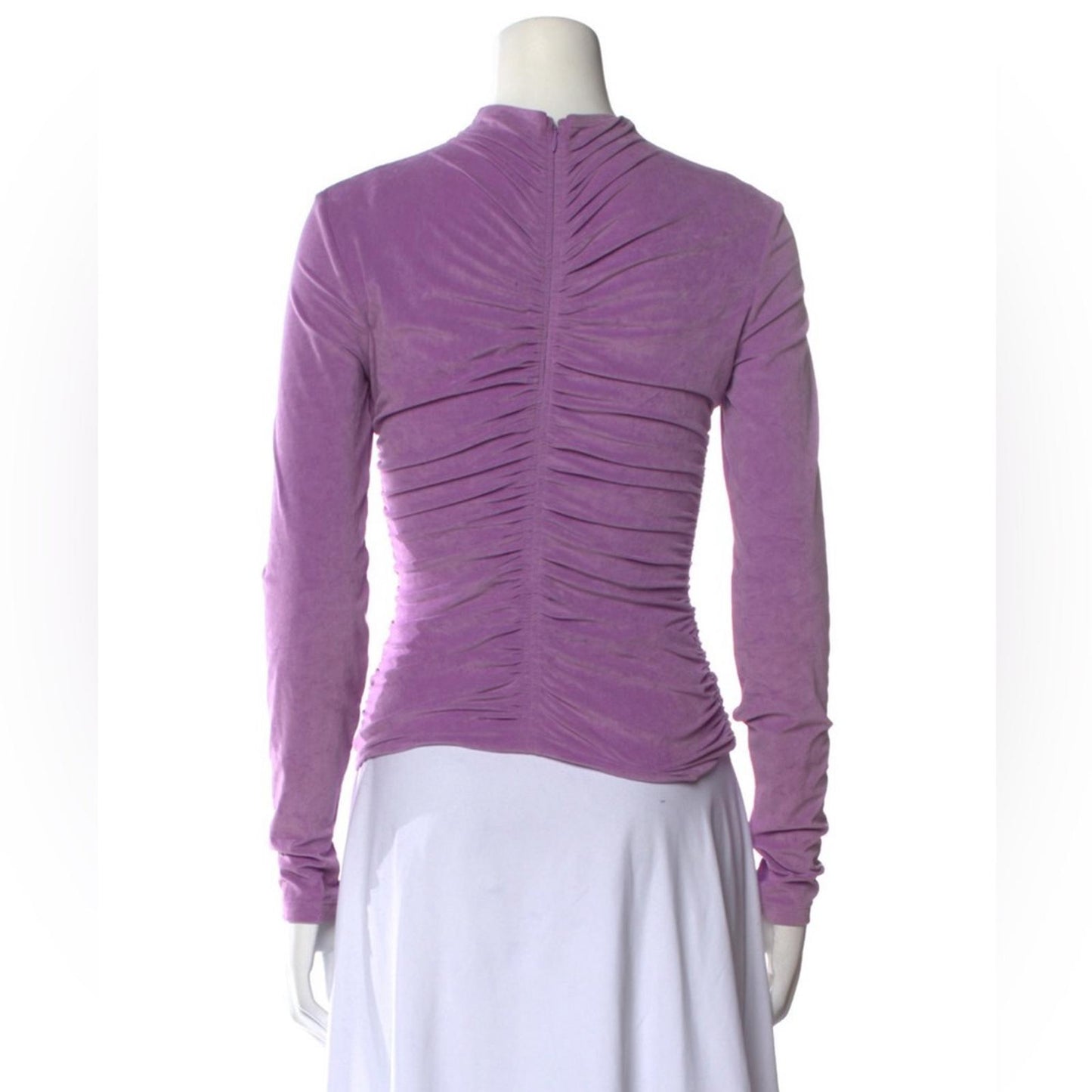 A.L.C. Ansel Shirred Top in Purple X REVOLVE, Size XS New w/Tag Retail $295